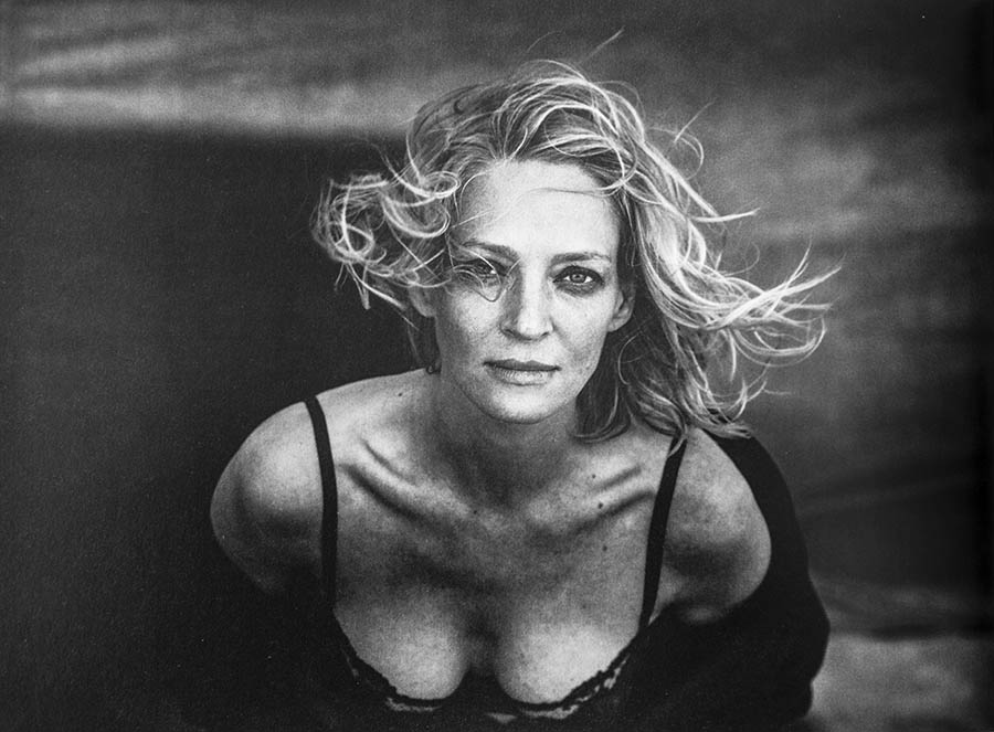 Uma Thurman, prootagonista del calendario Pirelli de Peter Lindbergh.